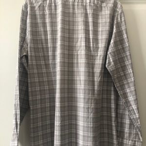 John Varvatos casual Button down plaid shirt grey